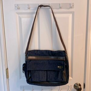 Nine West denim messenger bag